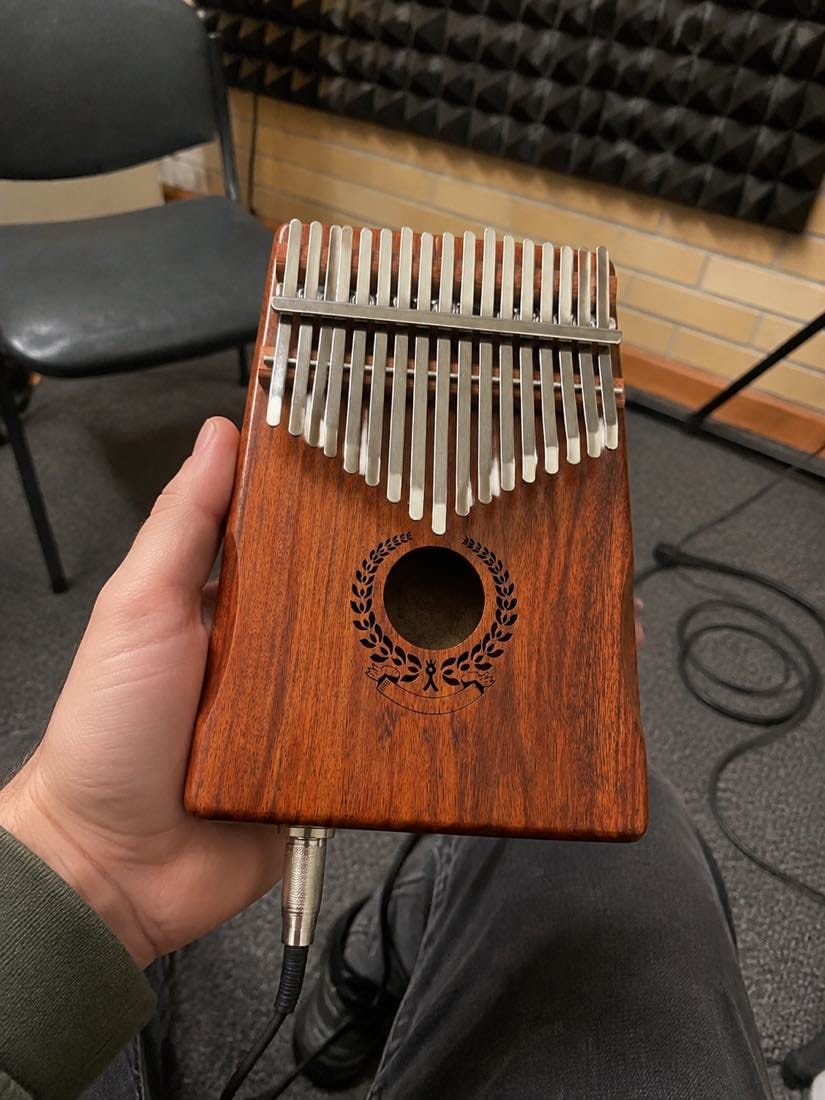 Customer photo review of Kalimba 17 Tasten - Akazienholz, mit Tonabnehmer