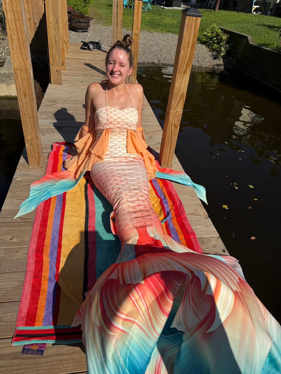 Customer photo review of Mermaid Lucia Mystic Siren Series Koi Fish Tail