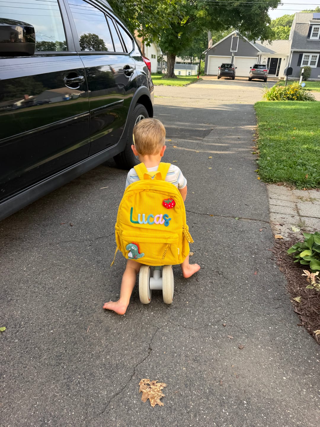 Customer photo review of K&C - Personalized Knitted Backpack