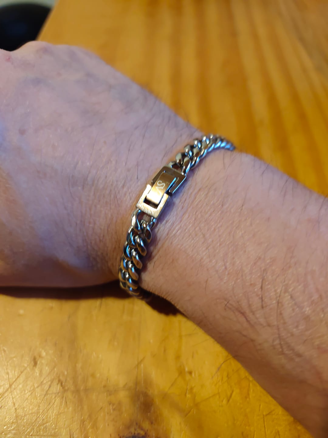 Customer photo review of Pulsera Cuban 8mm