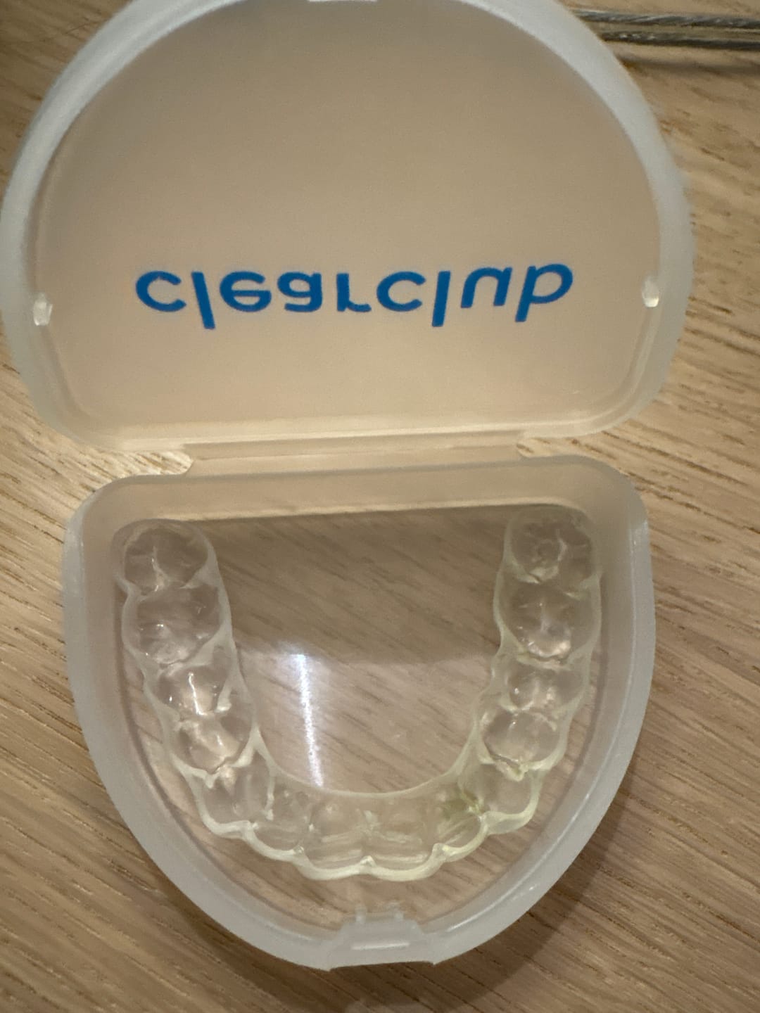 Customer photo review of Clear Custom Night Guard