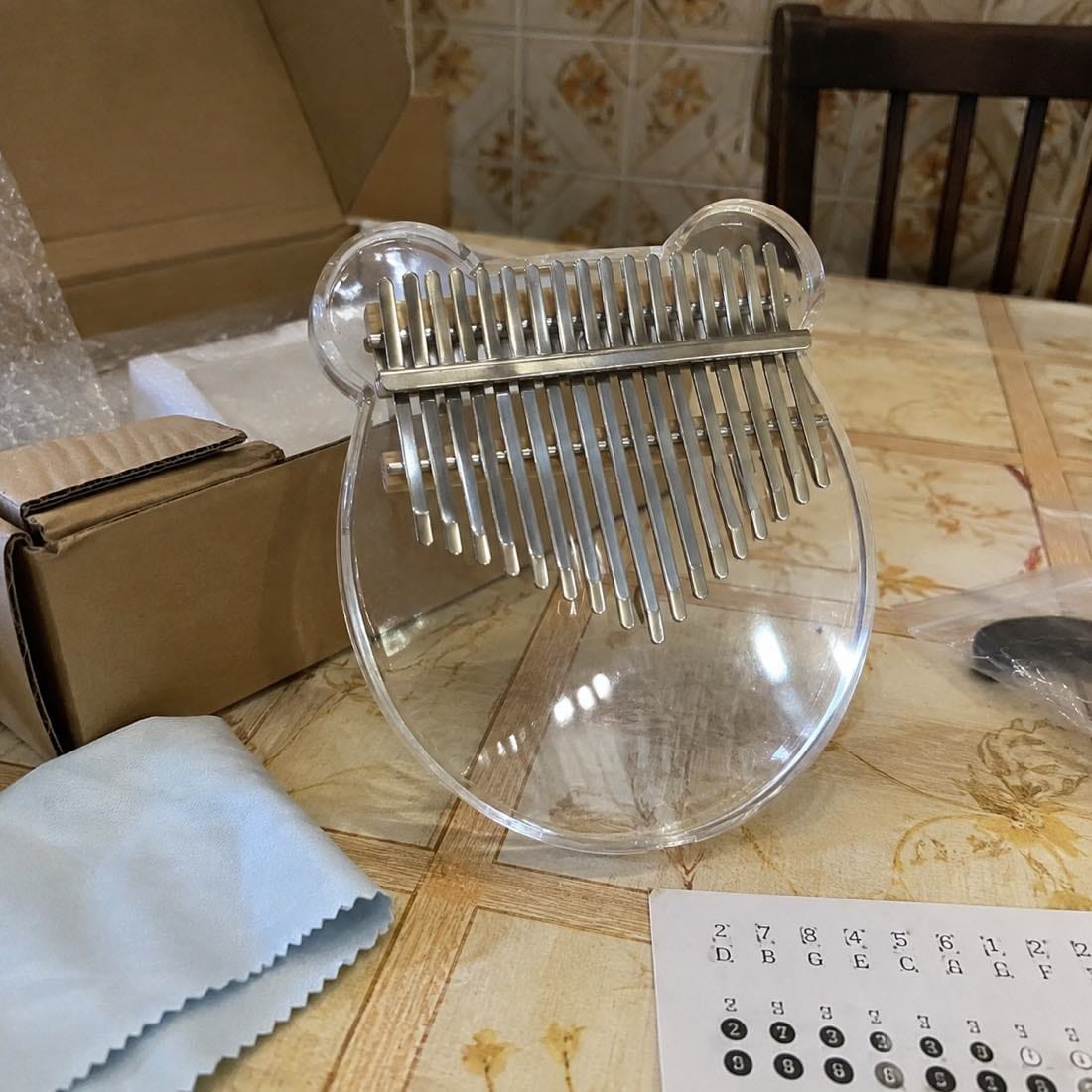 Customer photo review of Kalimba 17 Tasten - Acryl, Transluzent
