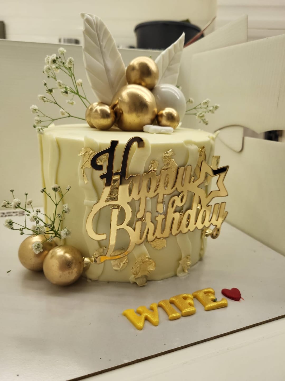 Customer photo review of Customized Flower Cake