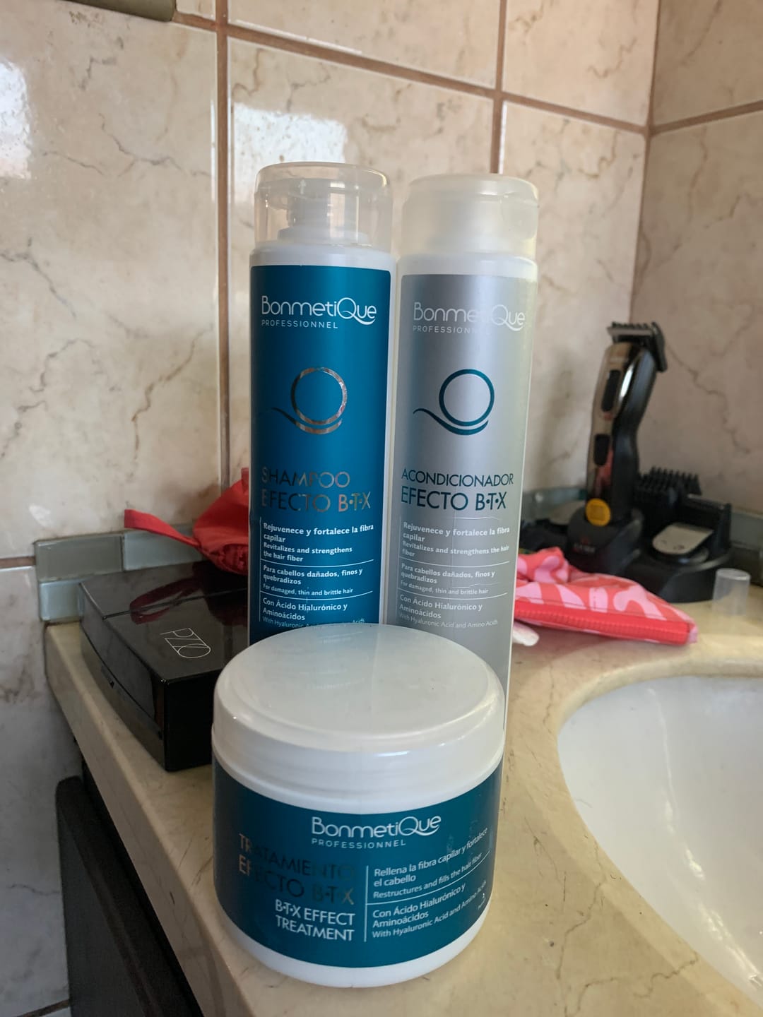 Customer photo review of Tratamiento Capilar Ácido Hialurónico Bonmetique