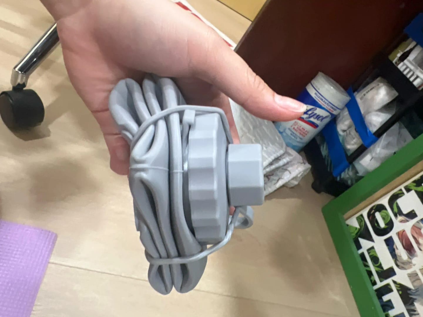 Customer photo review of Foldable Silicone Water Bottle
