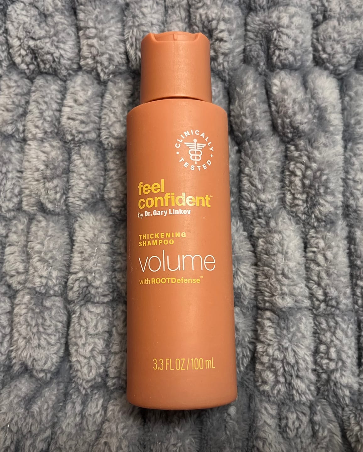 Customer photo review of Hair Thickening Shampoo Travel Size