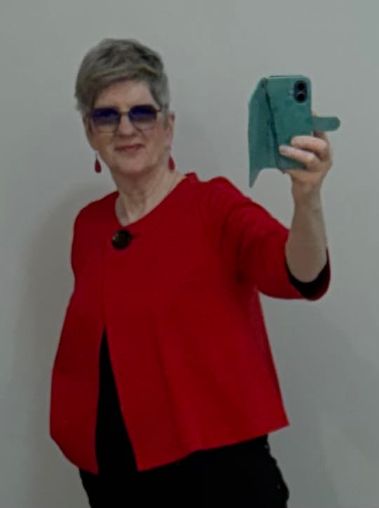 Customer photo review of Simona Chilli Single Closure Statement Jacket Size M