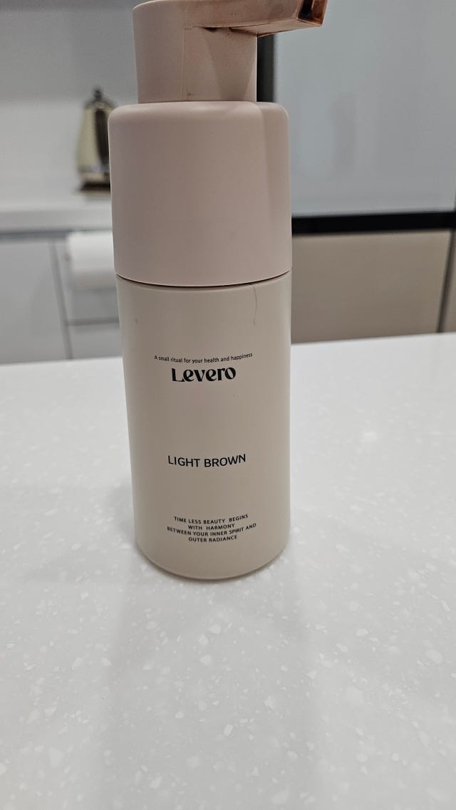 Customer photo review of Levero Coloring Shampoo — PPD-Free Grey Coverage 300ml