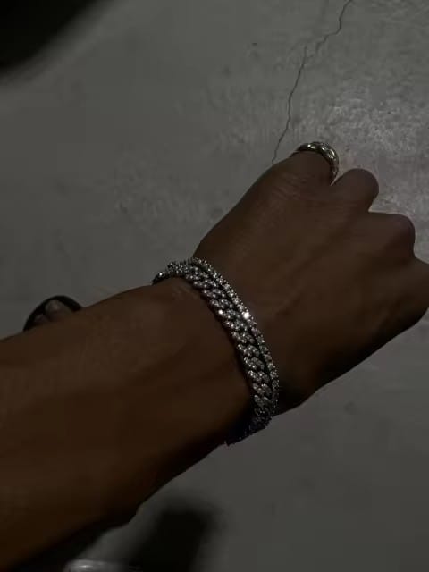 Customer photo review of Sterling Silver 925 2MM 3MM 4MM 5MM 6.5MM Moissanite Tennis Bracelet with GRA Certificate
