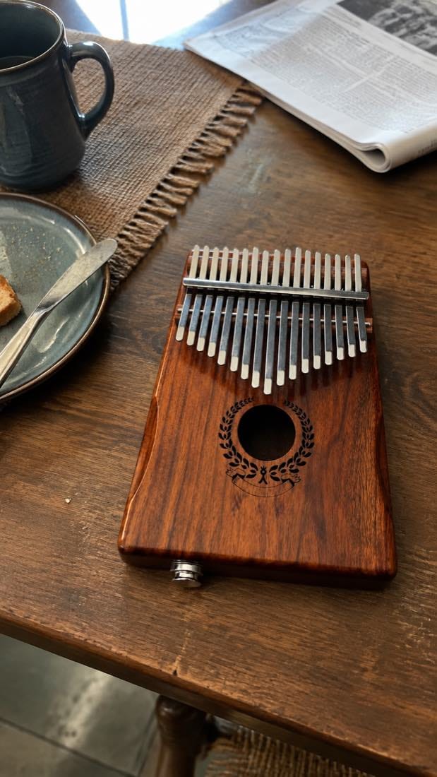 Customer photo review of Kalimba 17 Tasten - Akazienholz, mit Tonabnehmer
