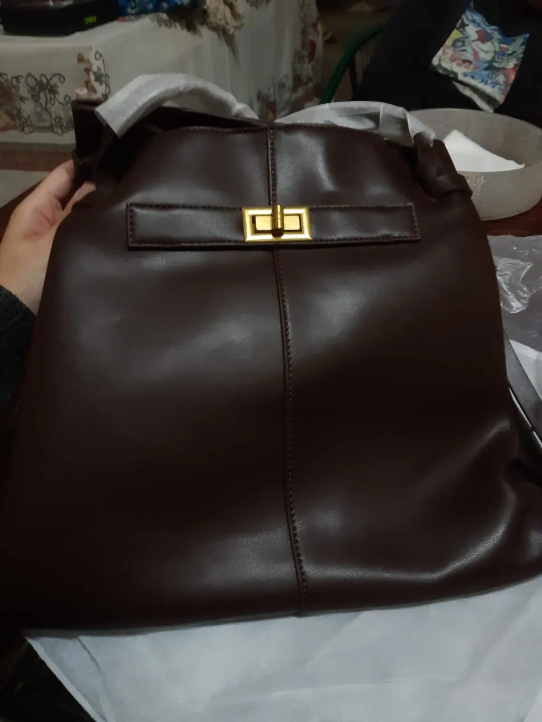 Customer photo review of KATALEÏA - Sac à Main de Cours en Cuir Élégant Grande Capacité