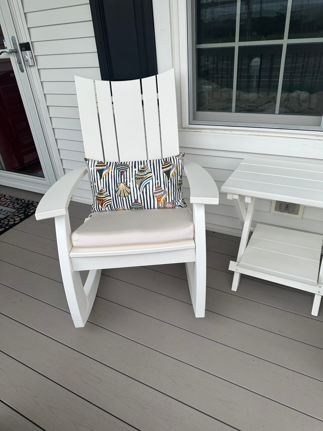 Customer photo review of Folding Side Table w/ Removable Serving Tray - Ships Fully Assembled