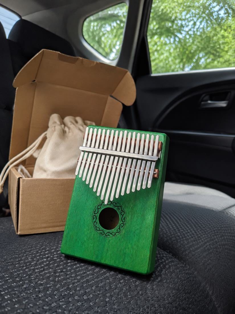 Customer photo review of Kalimba 17 Tasten - Mahagoni, Grün