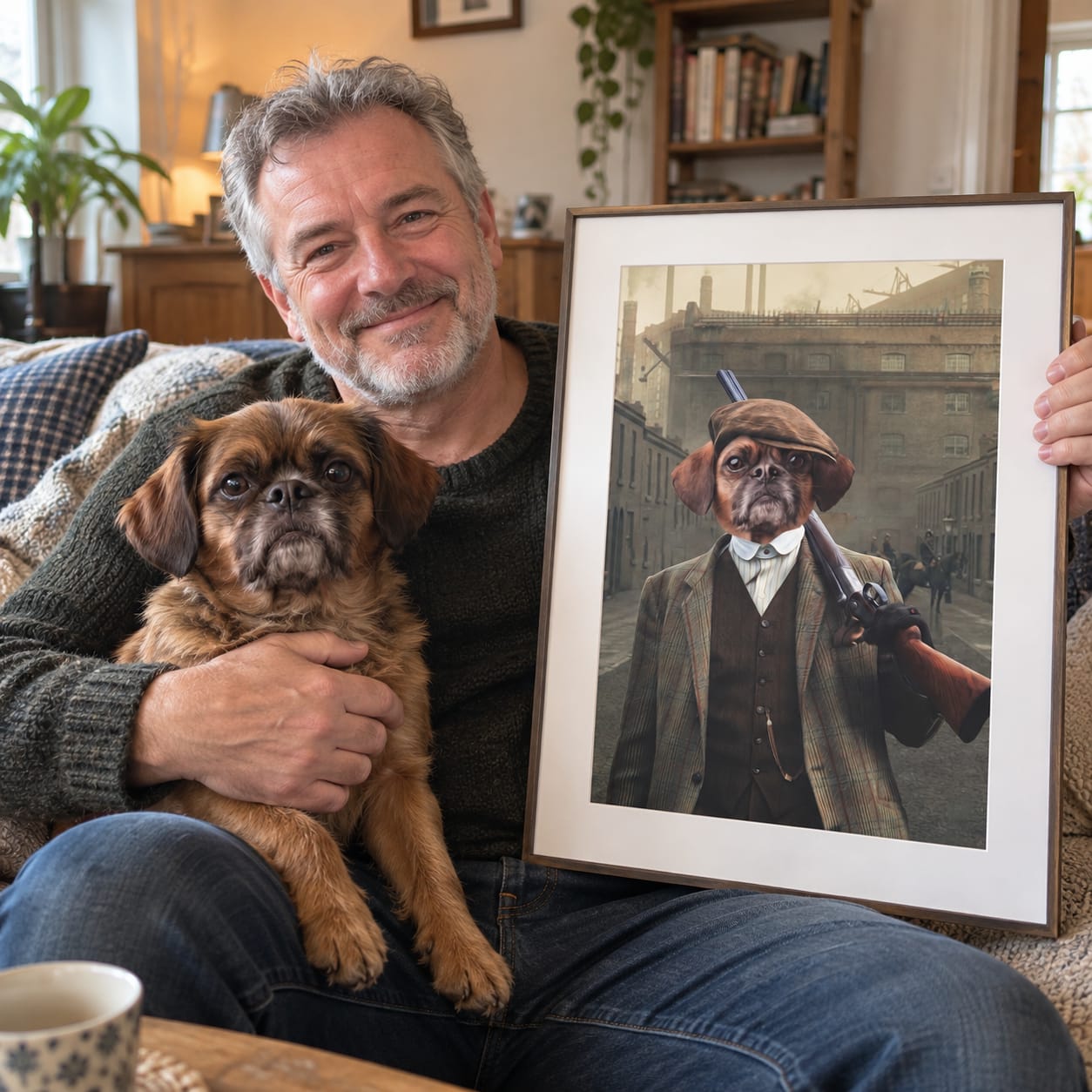Customer photo review of The Thug: Custom Pet Portrait