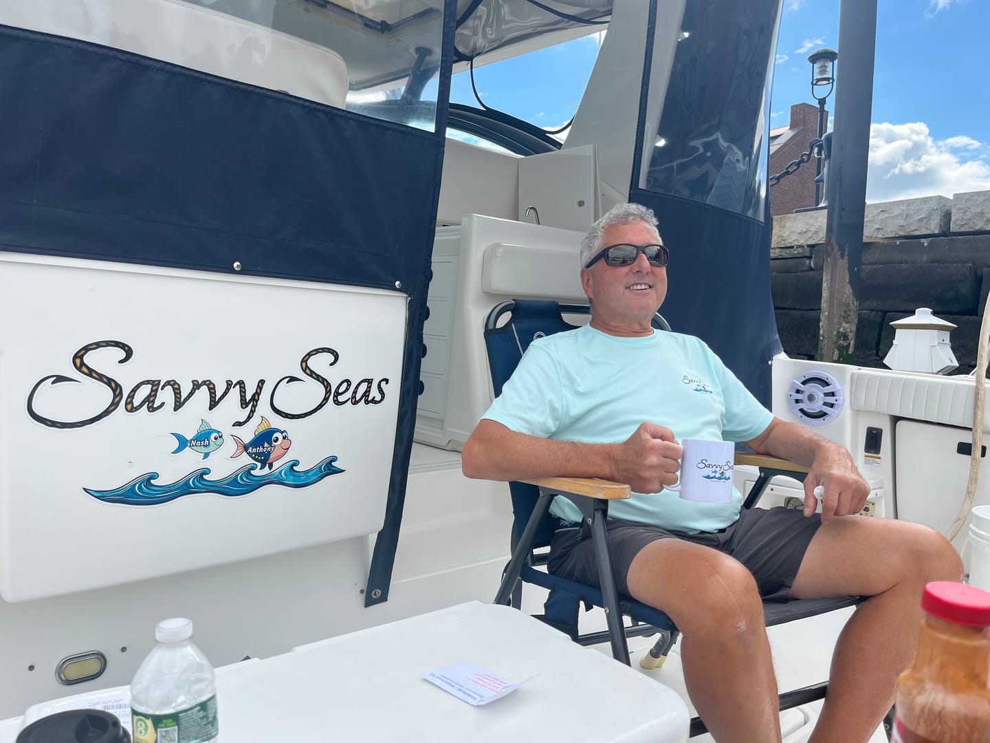 Customer photo review of Dri-Fit Custom Boat Shirts - Short Sleeve