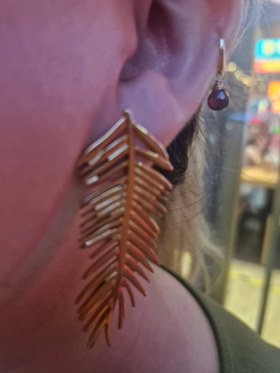 Customer photo review of Par Arete Largo Hoja