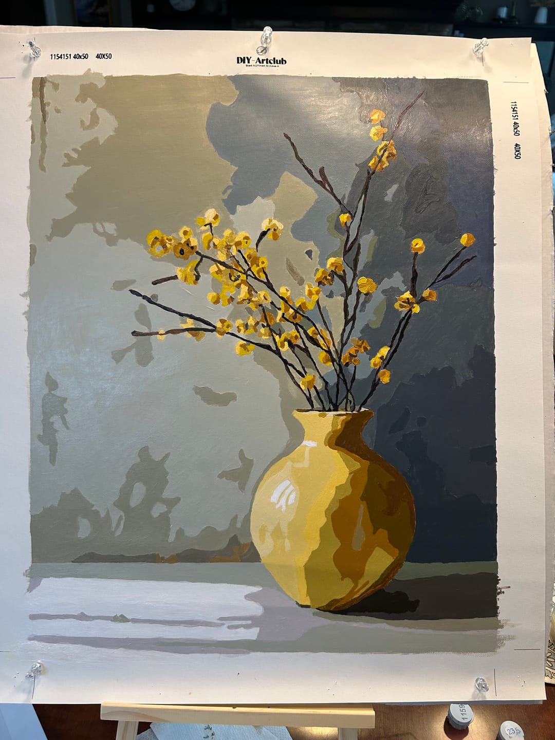 Customer photo review of Wooden Painter's Easel | 28x50cm