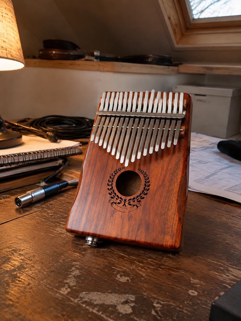 Customer photo review of Kalimba 17 Tasten - Akazienholz, mit Tonabnehmer