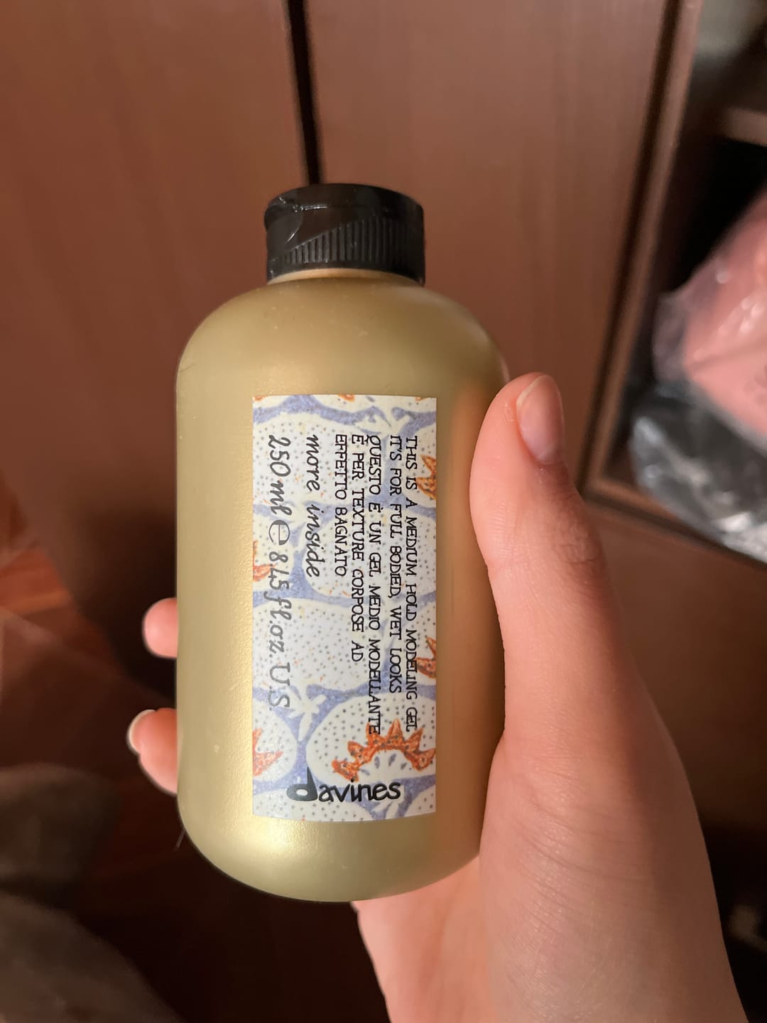 Customer photo review of Gel Fijación Media More Inside Davines