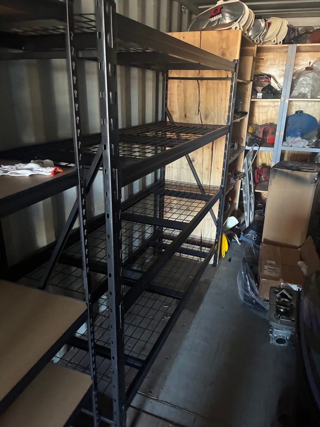 Customer photo review of Reibii 5-Tier 40" W Metal Shelving for Garage, 2500lbs Heavy Duty Storage Shelves, Adjustable Shelf for Closet, Warehouse, Commercial