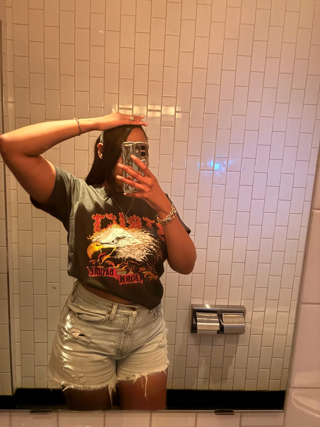 Customer photo review of BORN BADDIE VINTAGE TEE