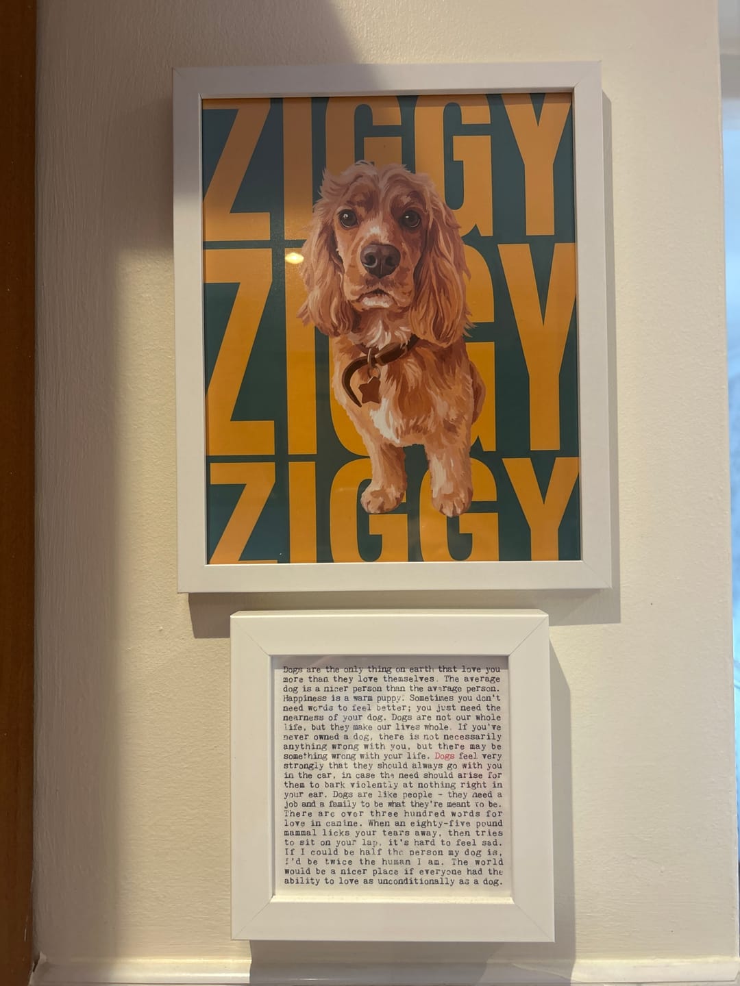 Customer photo review of Big Name - Personalised Poster