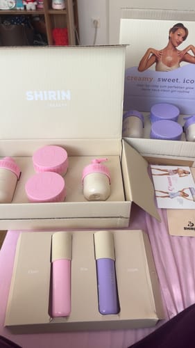 Customer photo review of Glow Girl Butter Set Creamy Blueberry Caramel Bliss