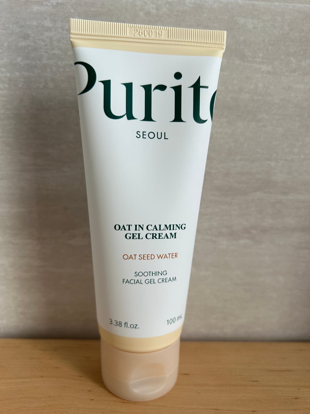Customer photo review of Nomierinošs gelveida krēms ar pantenolu Purito Oat-In Calming Gel Cream