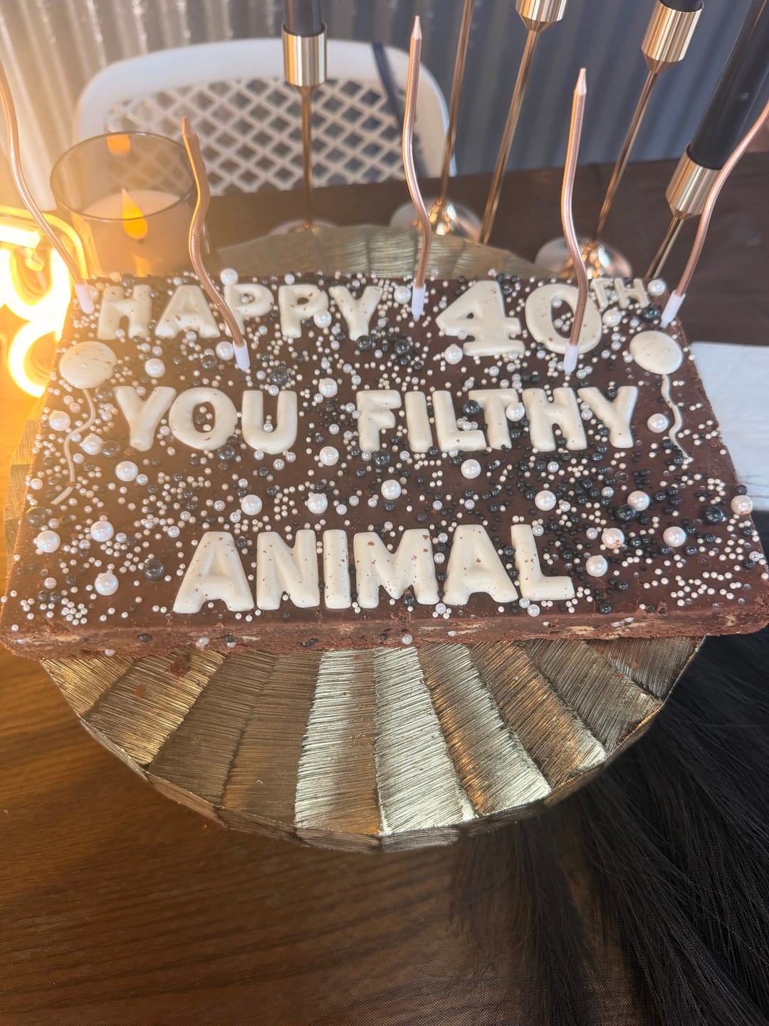 Customer photo review of Birthday Brownie · Large