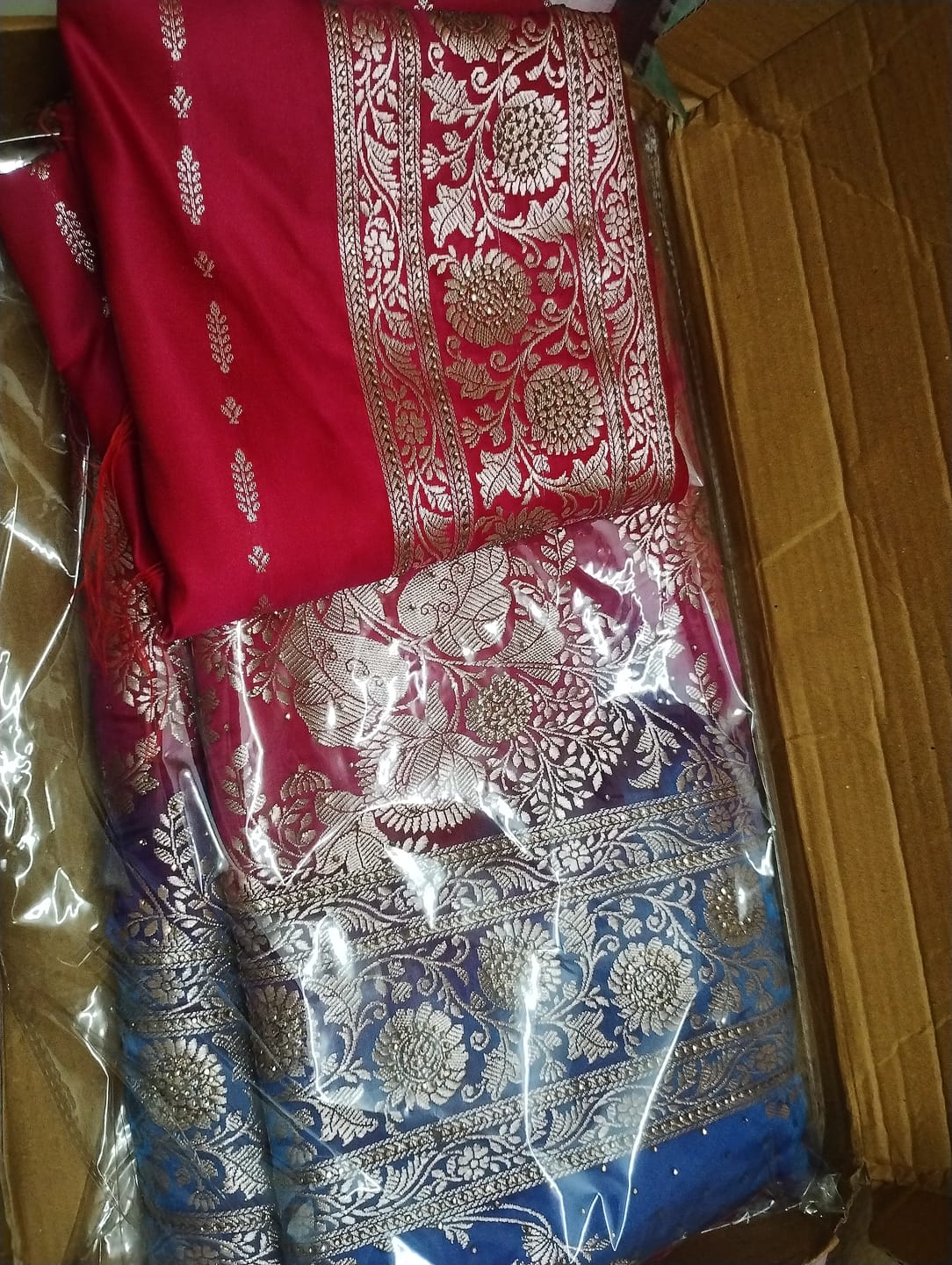 Customer photo review of Stone Work Small (Add-on) For Saree