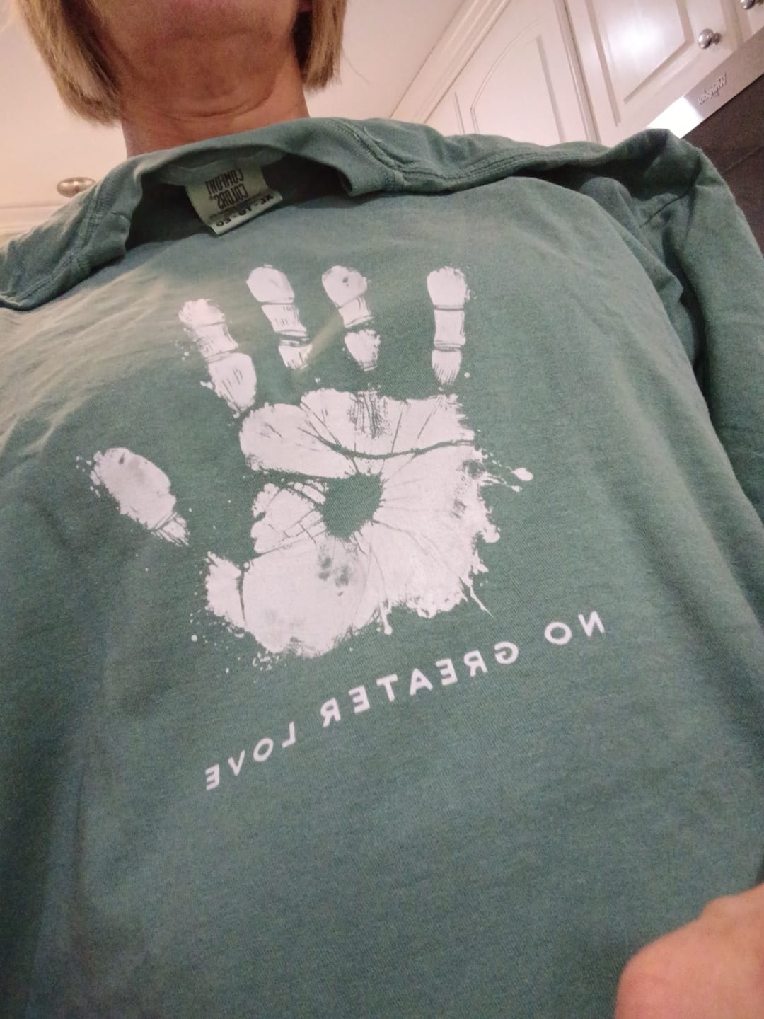 Customer photo review of Handprint T-Shirt