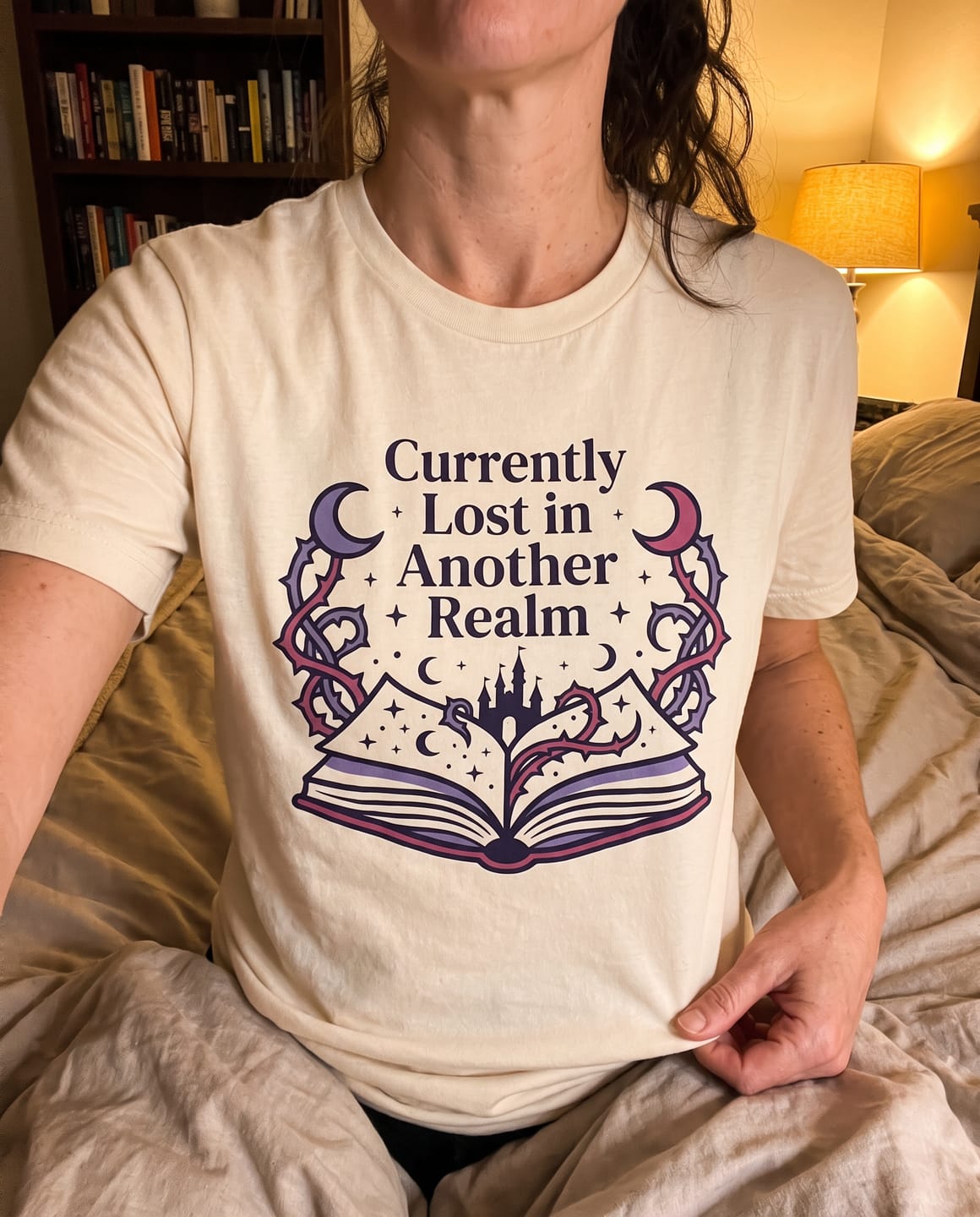 Customer photo review of Currently Lost In Another Realm T-Shirt