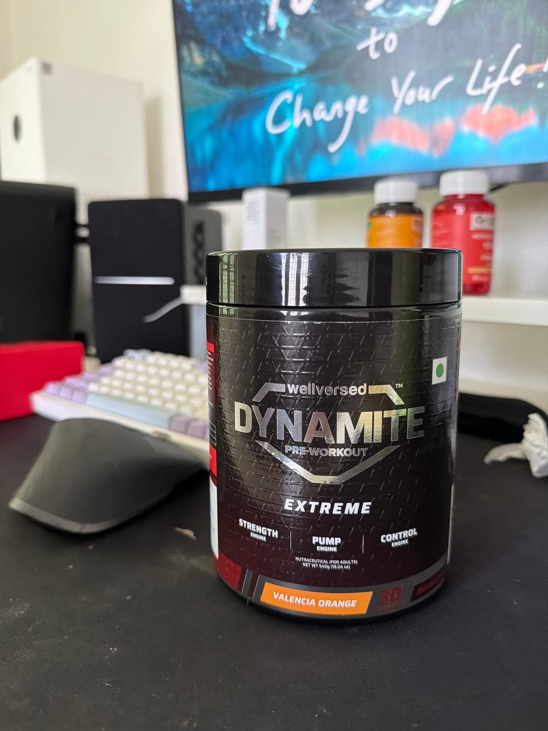Customer photo review of Dynamite Pre-Workout EXTREME (540g, 30 Servings) | Valencia Orange