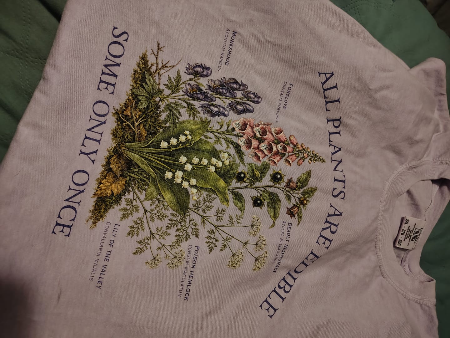 Customer photo review of All Plants Are Edible T-Shirt