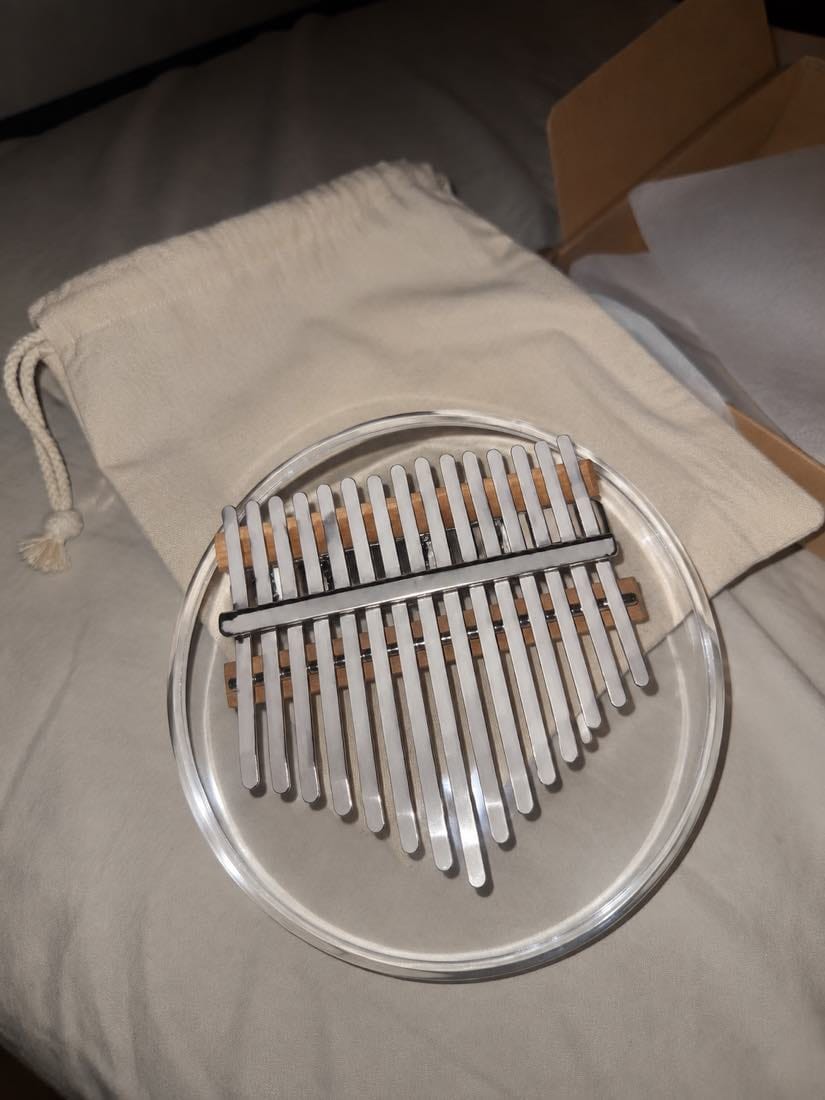 Customer photo review of Kalimba 17 Tasten - Acryl, Rund