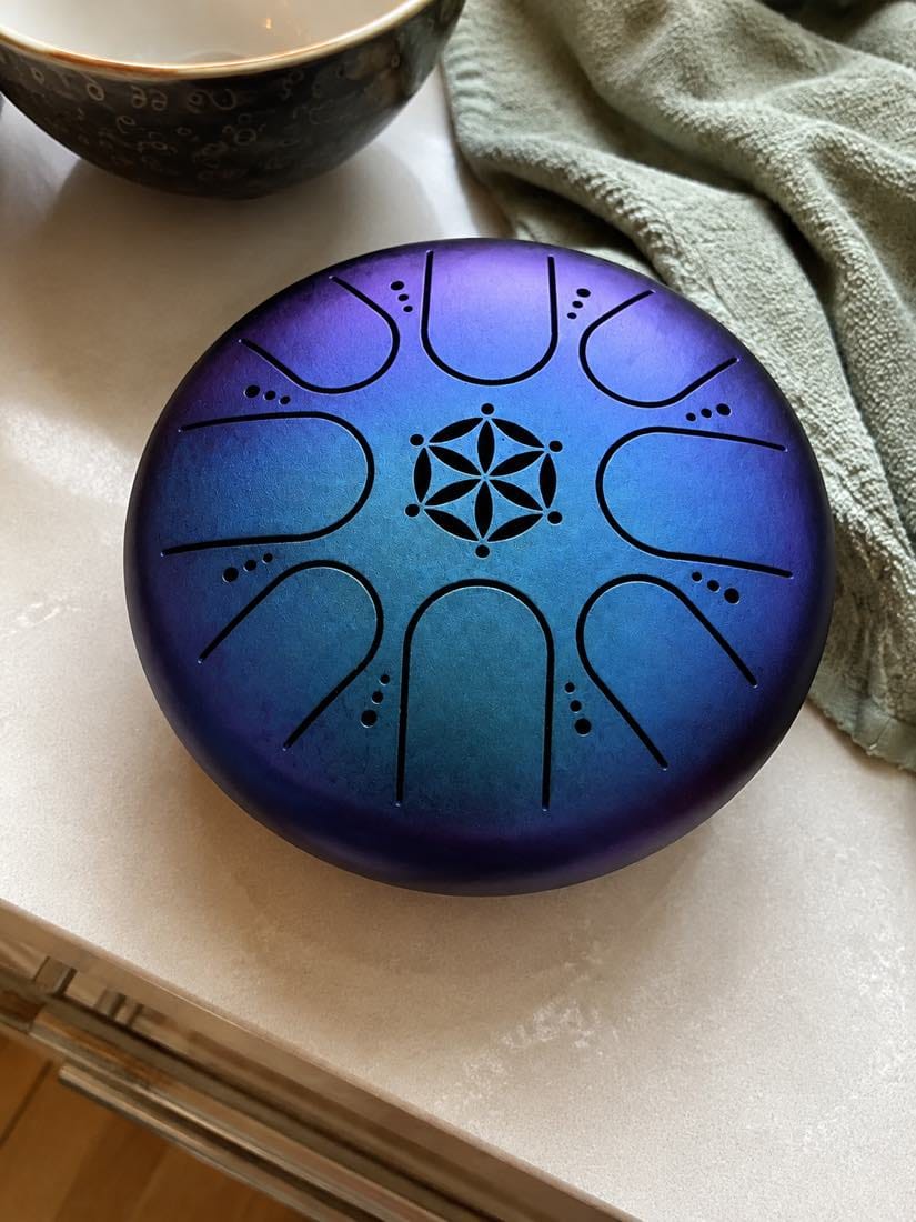 Customer photo review of Zungentrommel 8 Noten - Mandala-Design