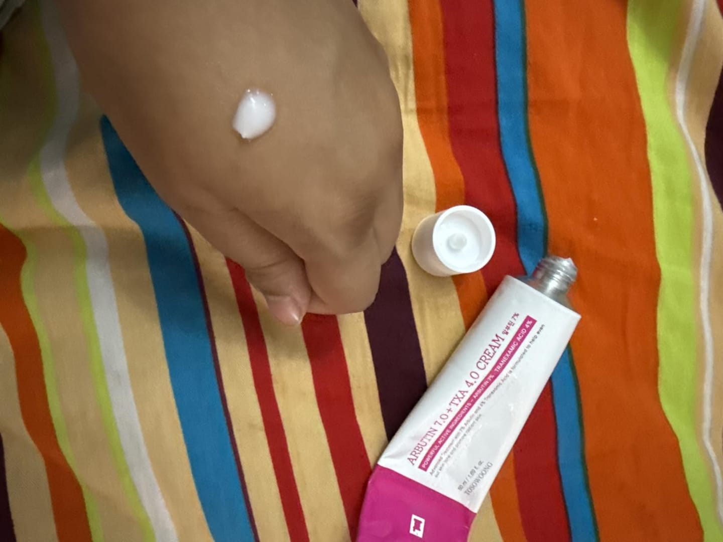 Customer photo review of Tosowoong Arbutin Brightening Cream