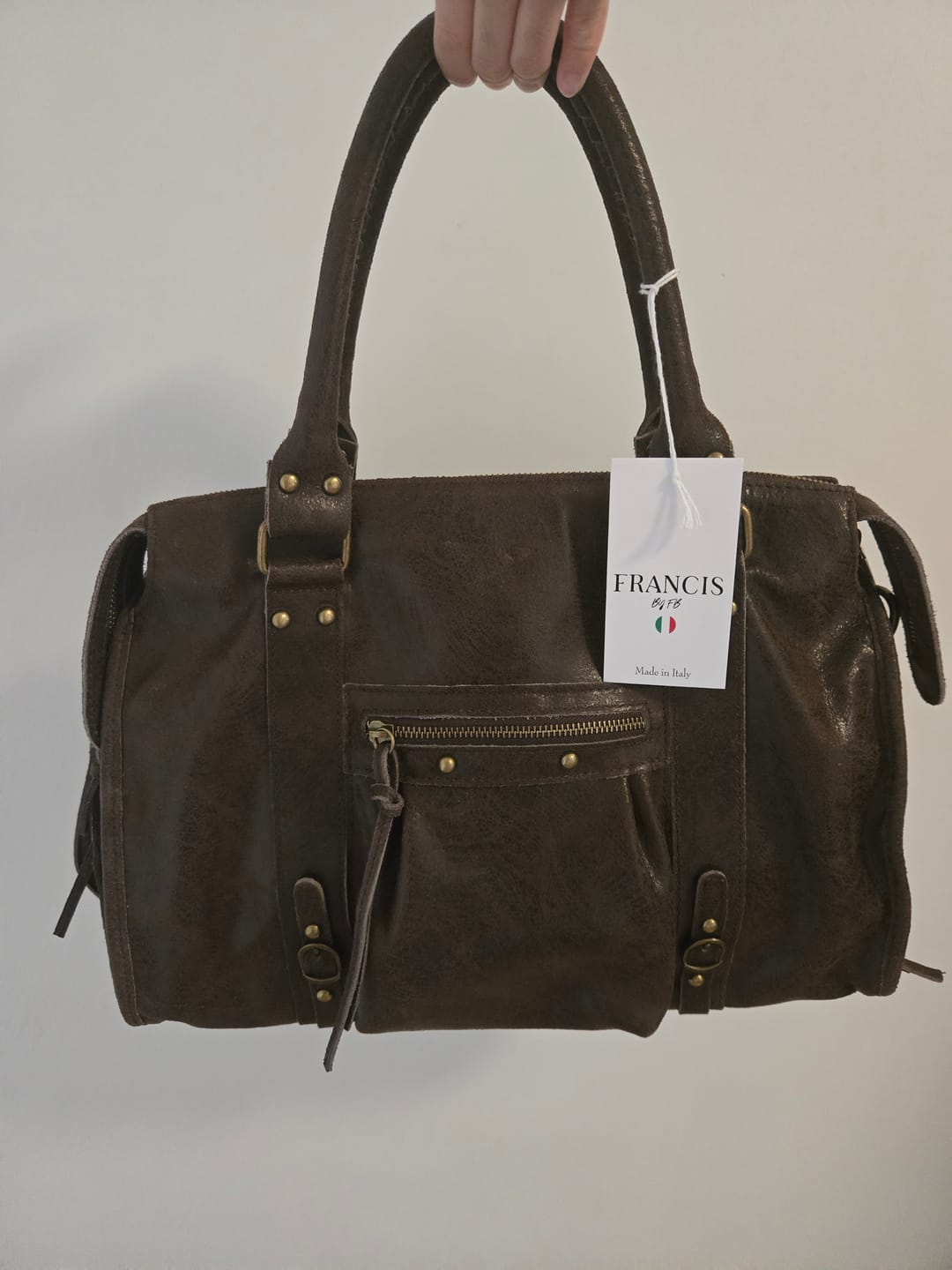 Customer photo review of It girl bag espresso martini