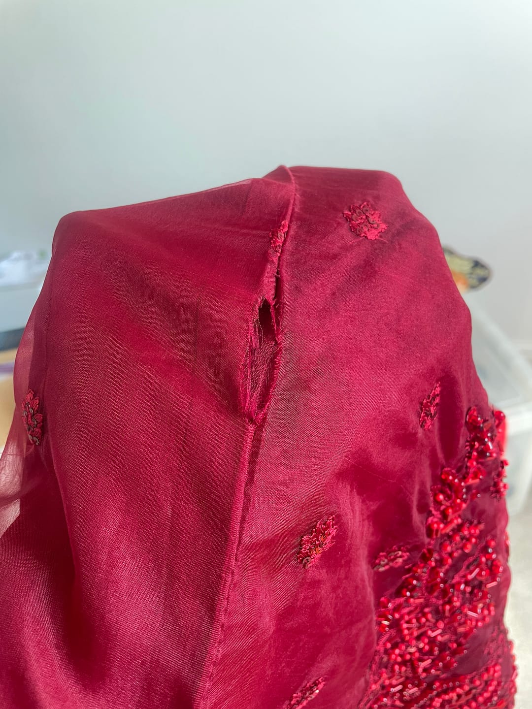 Customer photo review of Dastaan Exclusive Branded Organza Collection KLR-01