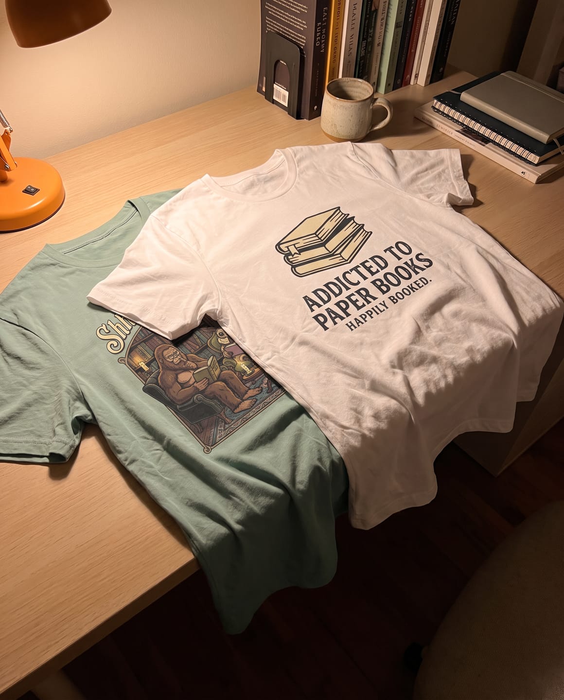 Customer photo review of Shhh... We're Reading T-Shirt