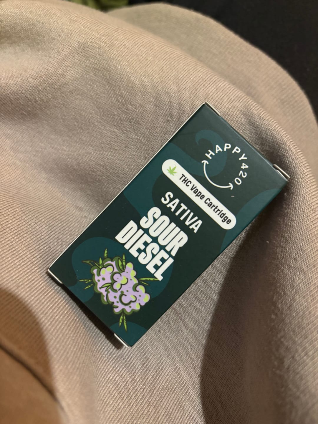 Customer photo review of THC Vape 1ml Postless Cartridge – Sour Diesel