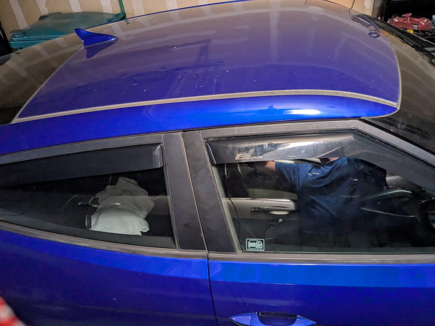 Customer photo review of 2012-17 Hyundai Veloster Window Visors Deflectors