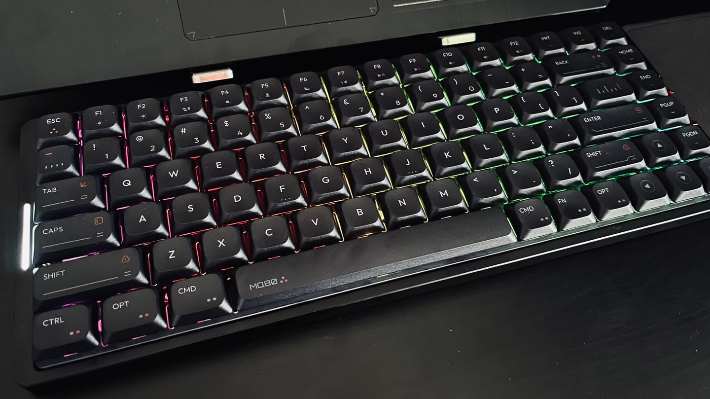 Customer photo review of IQUNIX MQ80 Aluminum Low Profile Mechanical Keyboard
