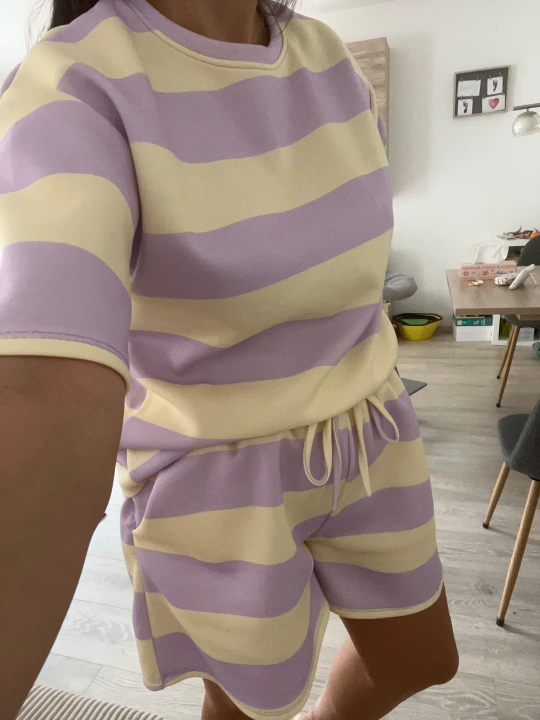 Customer photo review of Butterstoff Sommer Set PERFECT OUTFIT flieder/gelb