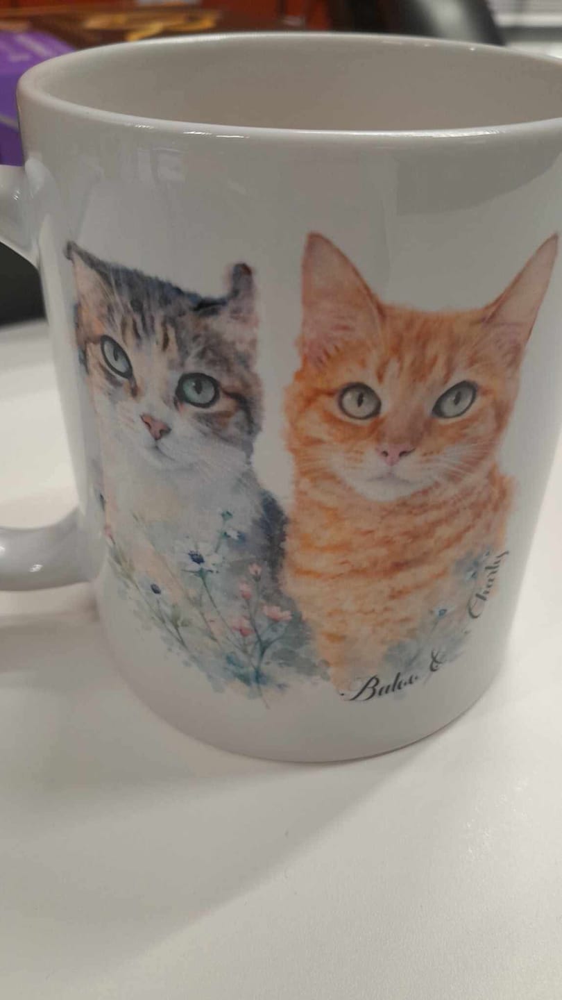 Customer photo review of Aquarell - Mug personnalisé