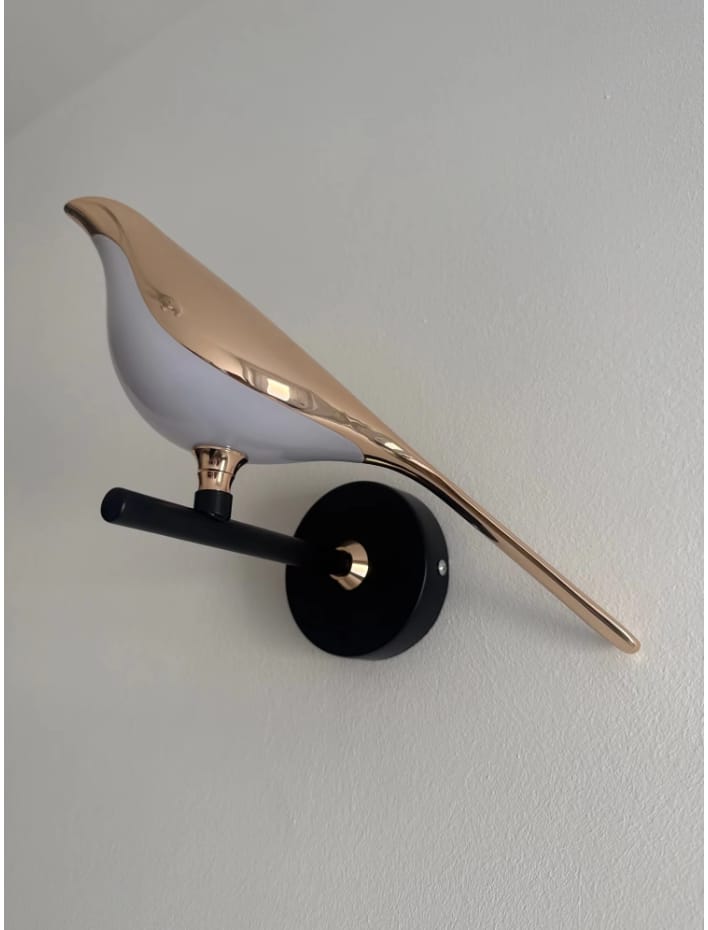 Customer photo review of Sol Origami Bird LED Wall Light | Modern Nordic Perched Bird Sconce for Living Room