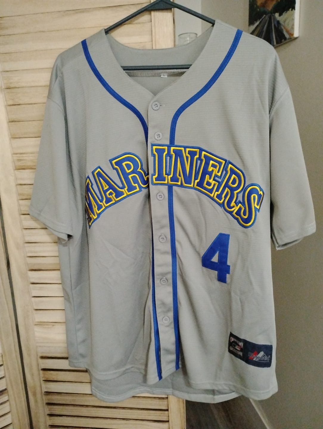 Customer photo review of Harold Reynolds Seattle Mariners 4 Jersey