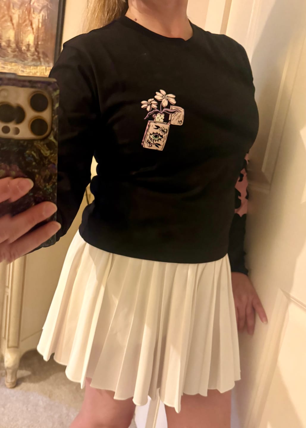 Customer photo review of Flaming Disaster Long Sleeve