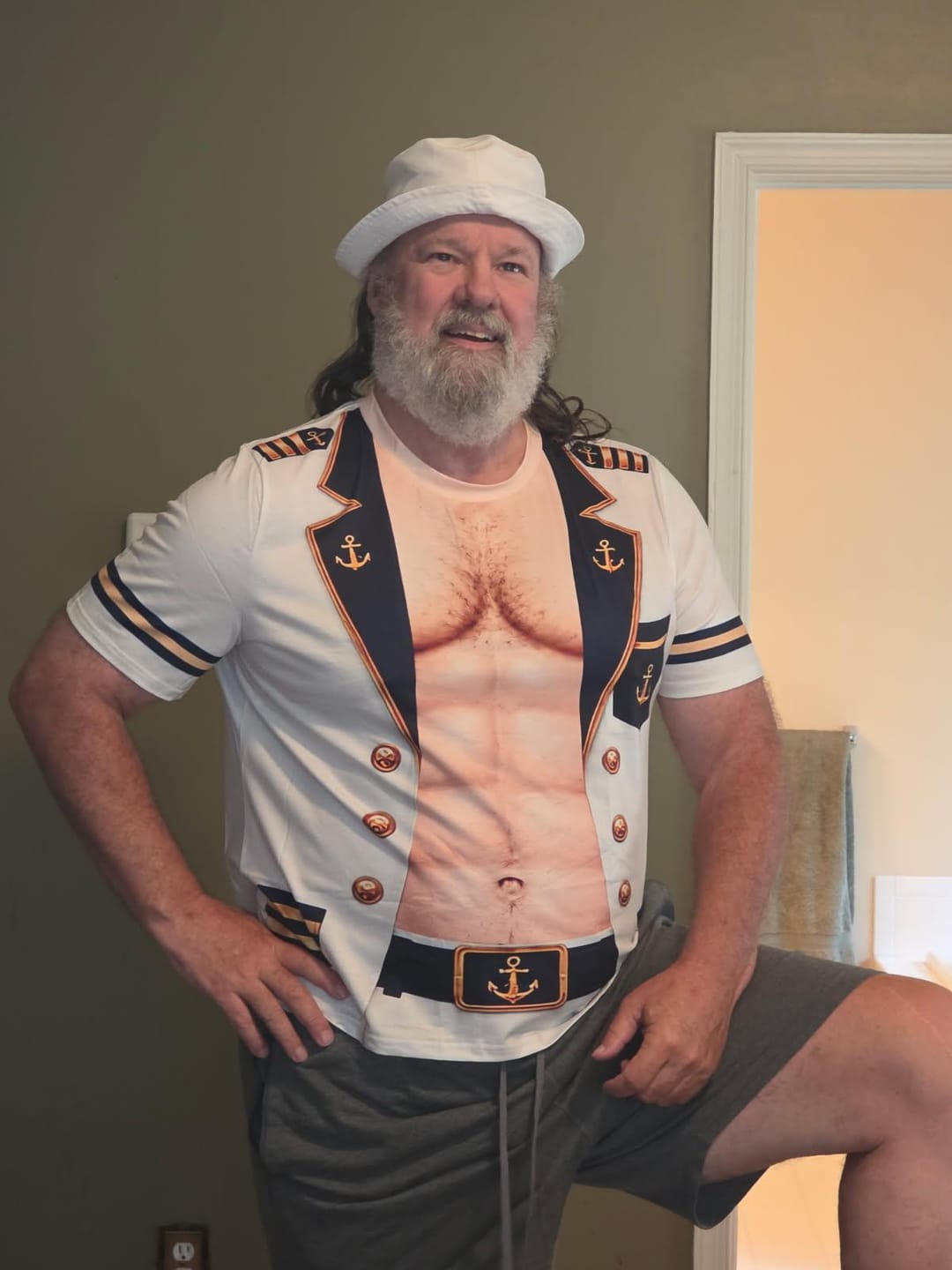 Customer photo review of Custom Funny T-shirt - Personalized Birthday Gifts For Men - Captain Of Chaos