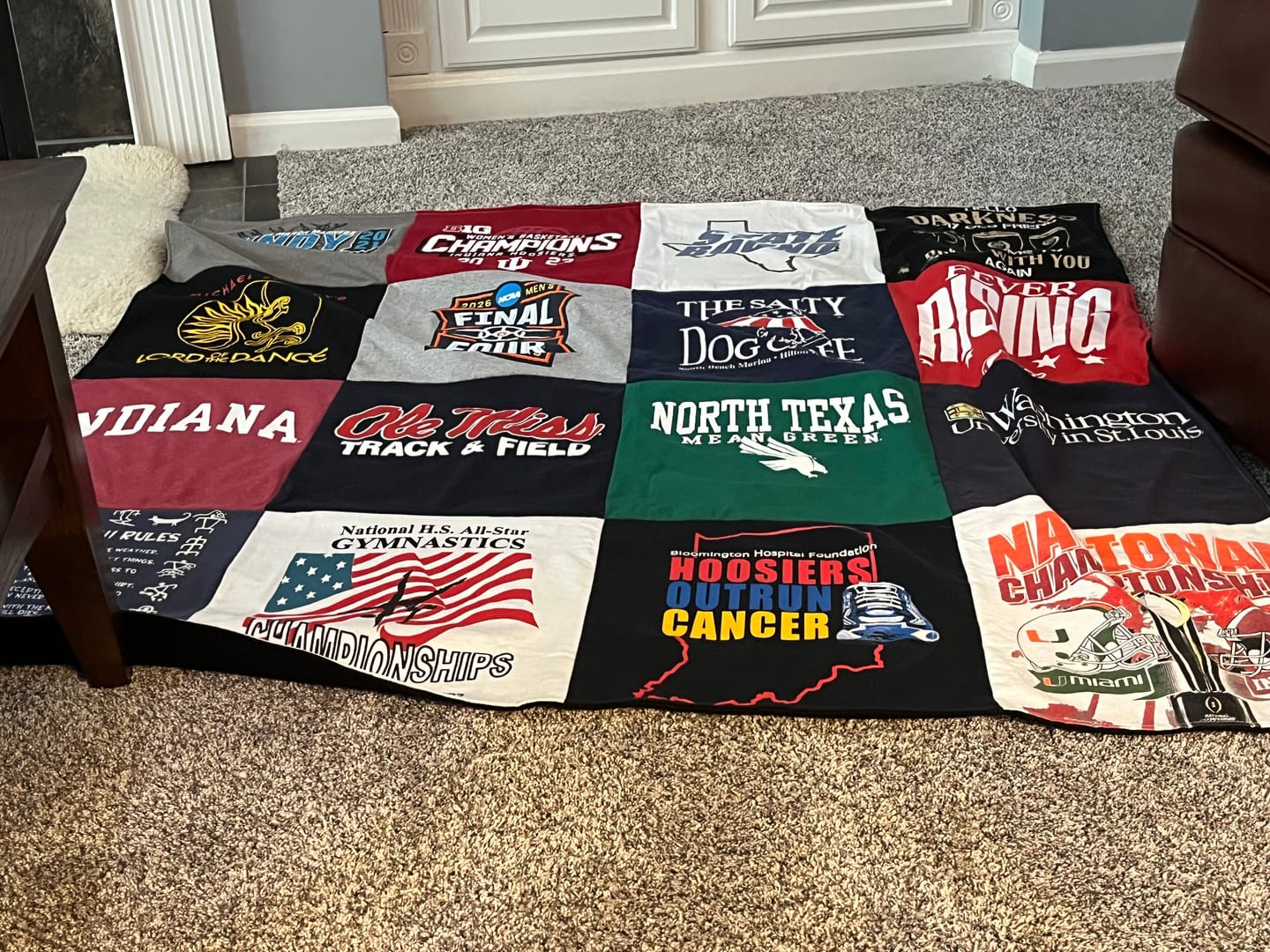 Customer photo review of Project Repat T-Shirt Quilt